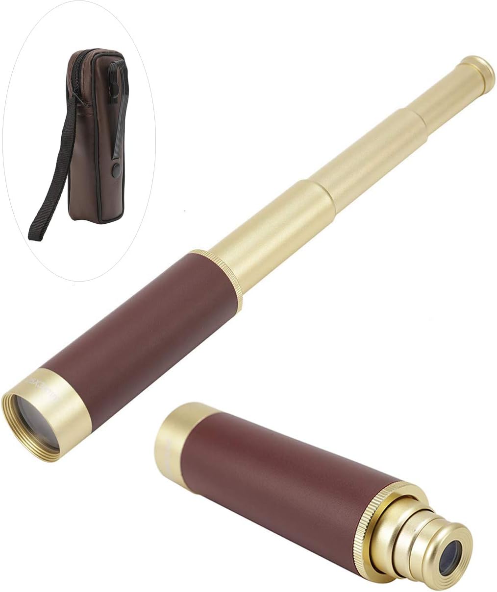 Dyna-Living Taschenteleskop Fernrohr Hand teleskop Monocular Telescope für Wanderungen, Radtouren, V