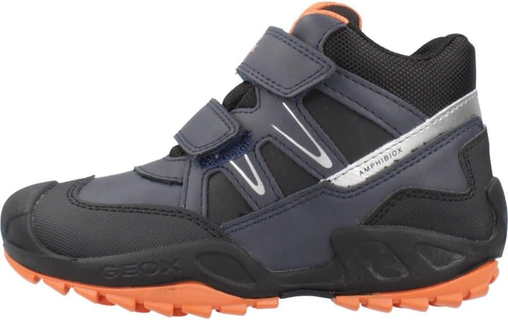 Geox Jungen J New Savage Boy B A Sneaker 24 EU Blau, 24 EU Blau