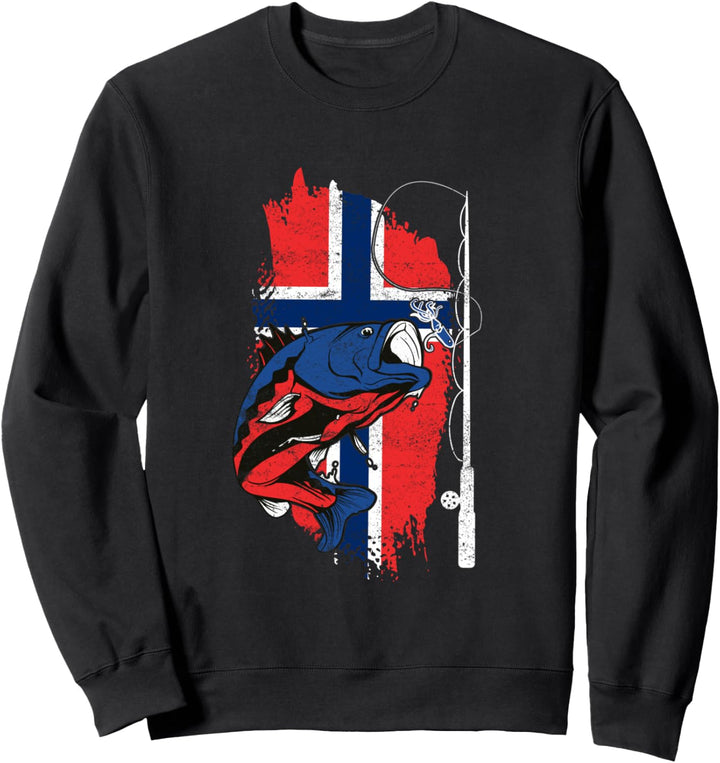 Norwegen Angeltour Fishing Trip Angeln in Norwegen Sweatshirt