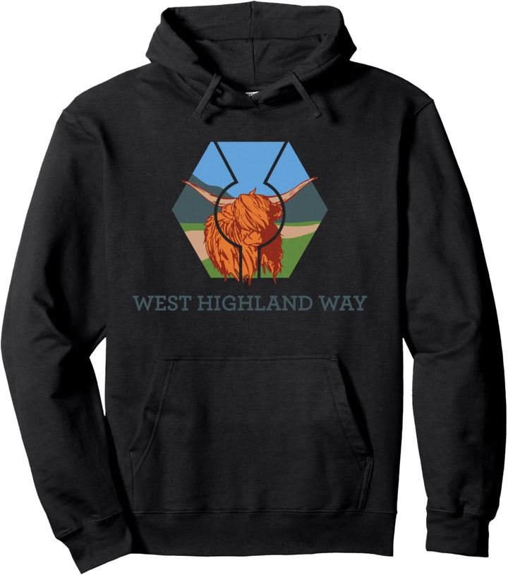 West Highland Way – Schottland Rinder Wandern Pullover Hoodie