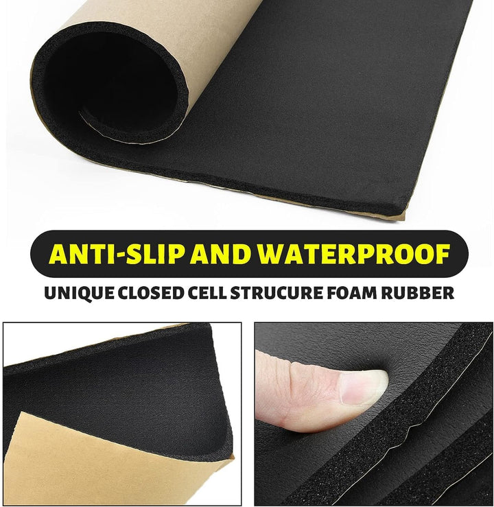 20MM 30cm x 150cm Dämmmatte Auto Schallschutzmatte Dämmung Isolierung Schallschutz selbstklebend