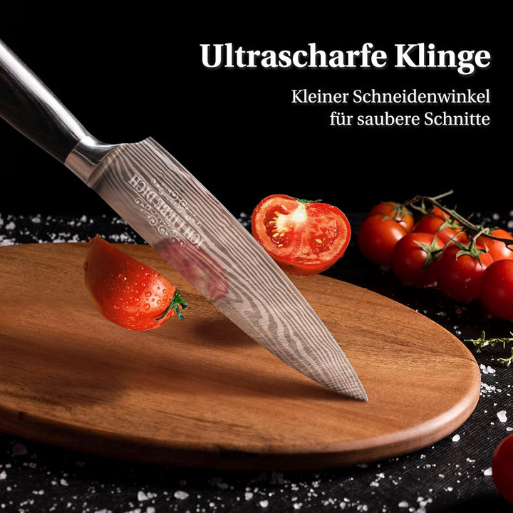 INOMO Geschenk Valentinstag für Ihn, Küchenmesser Geschenke für Papa, Kochmesser Valentinstag Gesche