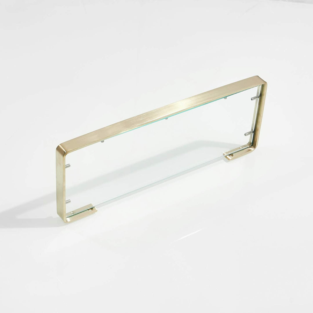 Bad Glasablage 35 cm, Gold, Edelstahl und Glas A 35 cm, A 35 cm