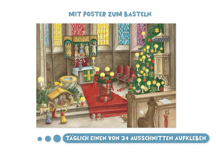 Advent, Advent, ein Mäuslein rennt. Ein Poster-Adventskalender zum Vorlesen (Adventskalender mit Ges