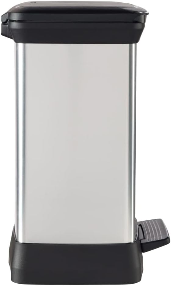 CURVER Abfalleimer, Silber, 30 L