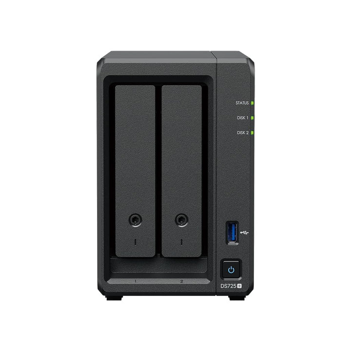 Synology DS725+ 24TB (Synology HAT3310-12T) 2 Bay Plus Serie mit Ryzen R1600, 4GB Ram (32GB max), 1x