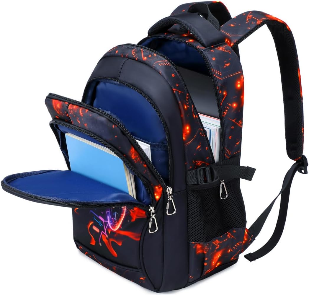 Schulrucksack Jungen Teenager Rucksäcke Kinder Schulranzen Grundschule Mittel Buchtasche Grosse Wass