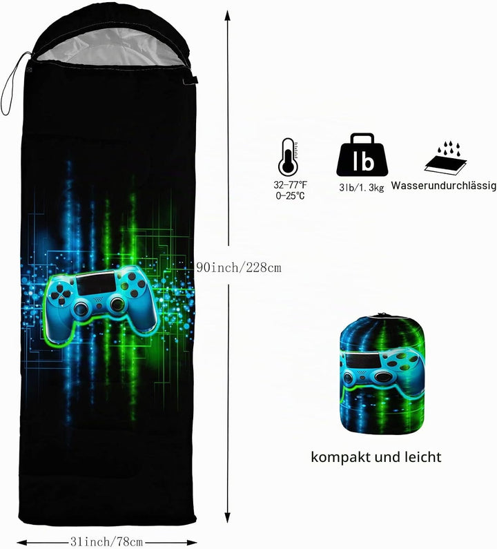 HOSIMA Schlafsäcke,Kaltwetter-Mumienschlafsack für Jungen,Mädchen,Wasserdicht,Herren für warmes Camp