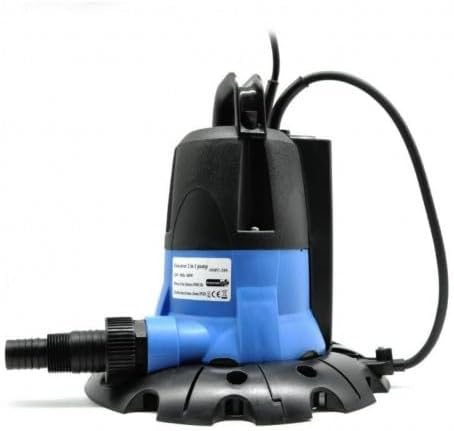 COIL Poolpumpe 200W - Hochleistungs Schwimmbadpumpe, Entwässerungspumpe 5500 l/h, 5m Hebekapazität -