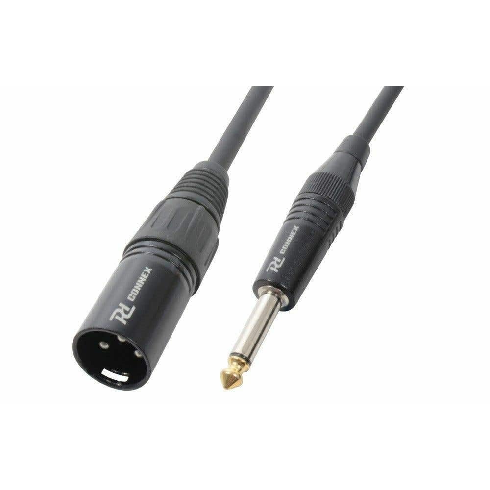 PD Connex Signalkabel Audiokabel XLR Stecker - 6,3 mm Klinke Mono - 3 Meter, 3 Meter