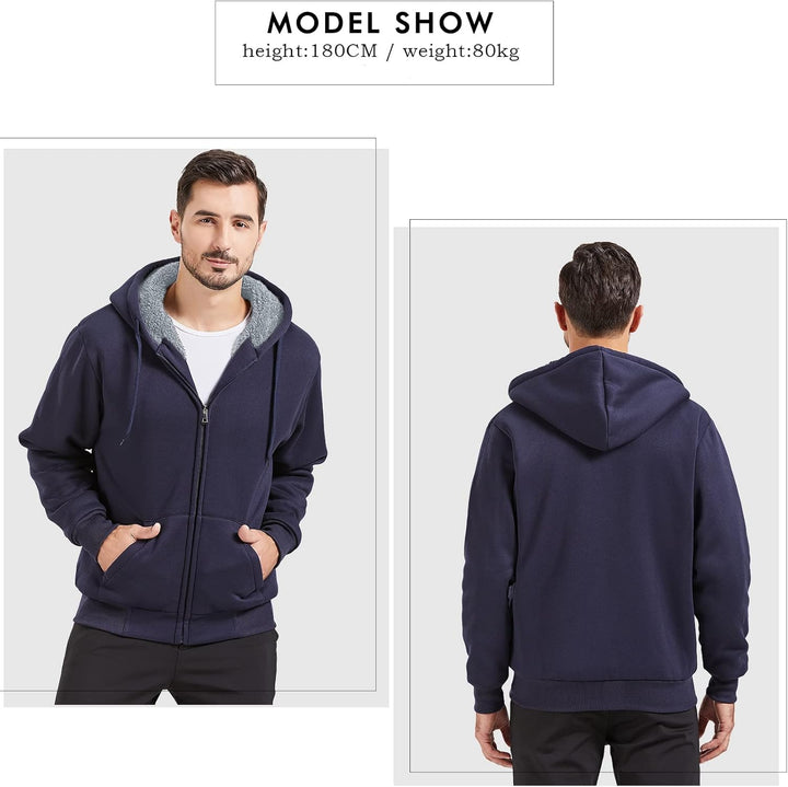 igeekwell Sweatjacke Herren mit Kapuze Winter Hoodie Dick Fleecejacke Herren Gefütterte Fleece Kapuz