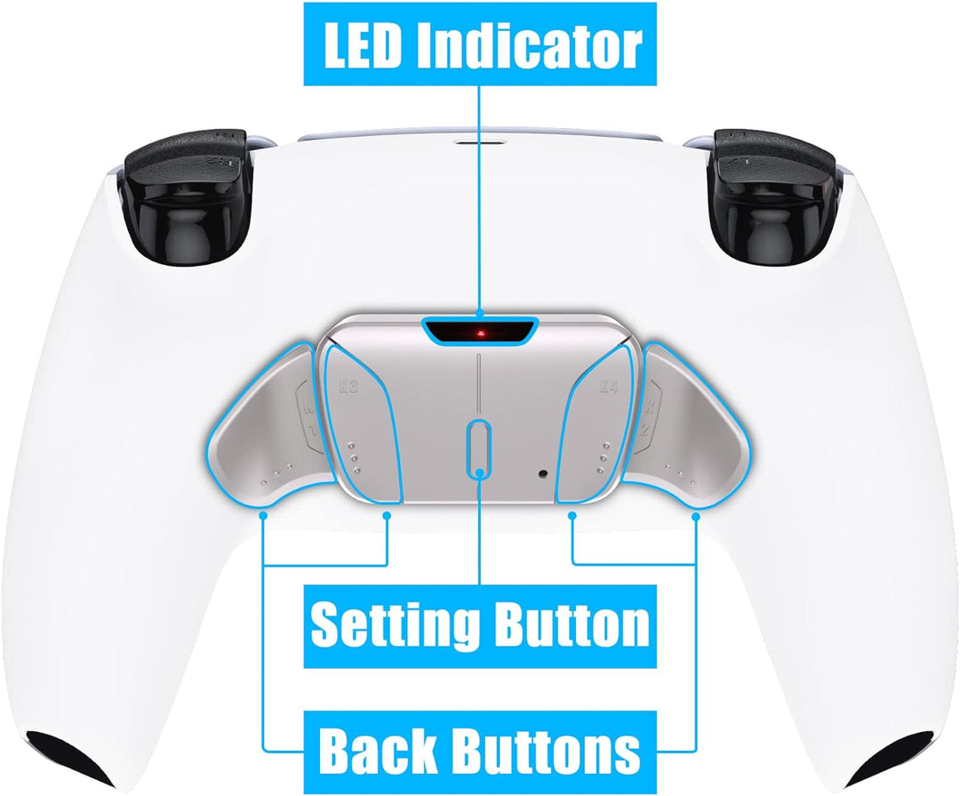 eXtremeRate Programmierbar RISE4 Remap Kit für ps5 Controller BDM-030/040,Real Metal Buttons(RMB) Re