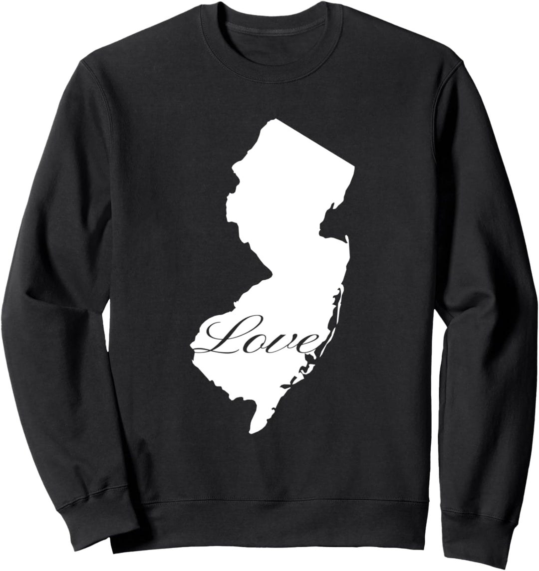 New Jersey Cursive Love State Pride Sweatshirt