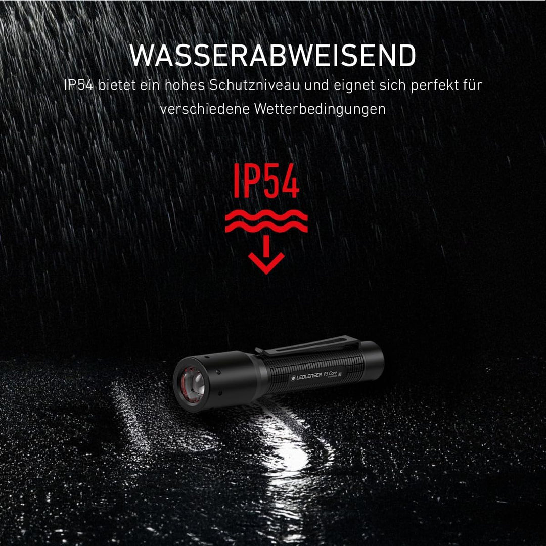 Ledlenser P3 Core | 2021 | LED Taschenlampe | Advanced Focus System | 90 Lumen | Bis zu 6 Std. Laufz