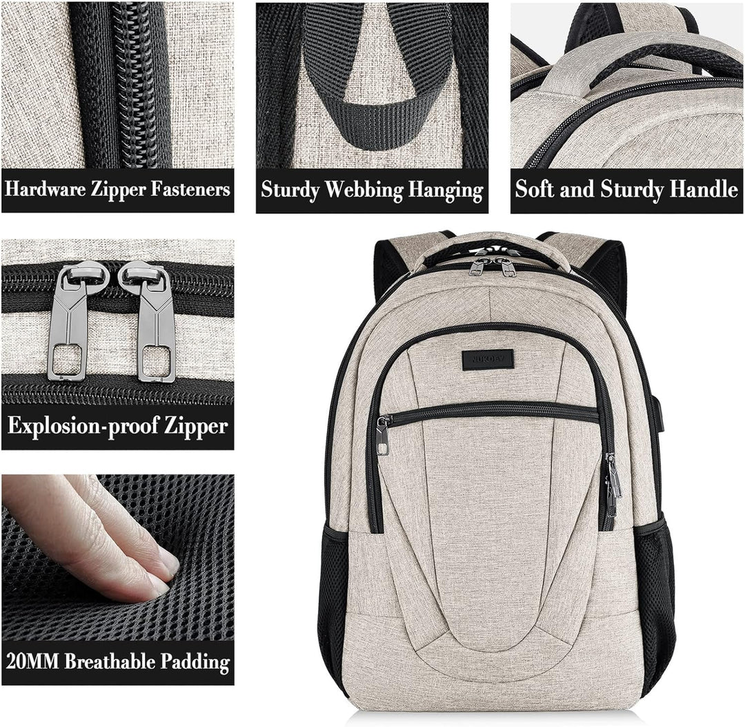 BIKROD Rucksack Herren und Damen, Schulrucksack Jungen Mädchen Teenager, Wasserdicht Rucksack | 17.3