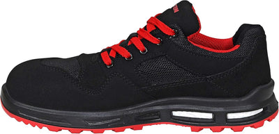 Sicherheitsschuhe ELTEN LAKERS XXT Low ESD S1P, Damen, Herren, sportlich, leicht, schwarz/rot