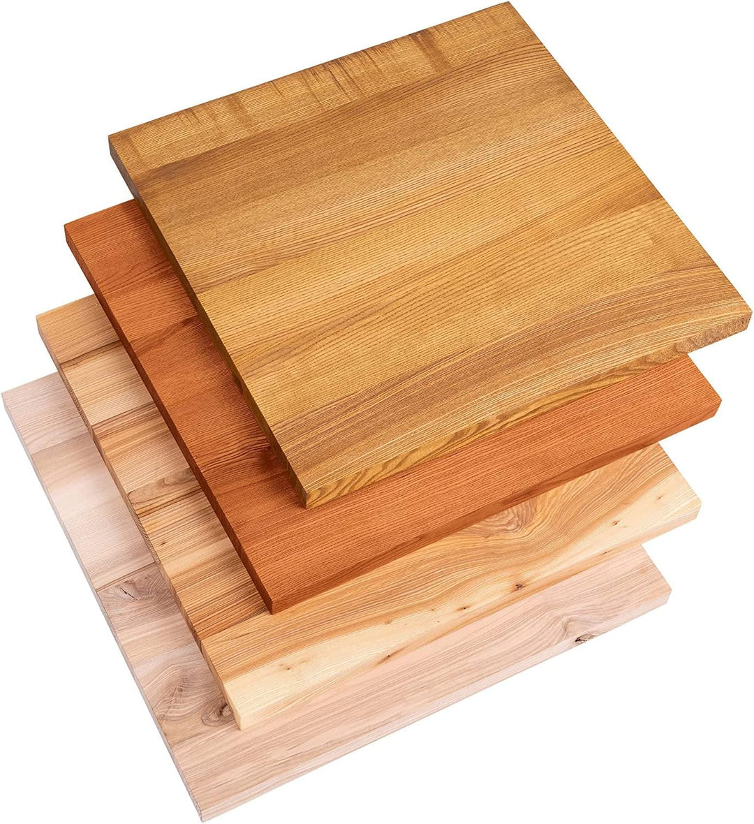 LAMO Manufaktur Holzplatte für Couchtisch, Beistelltisch, Tischplatte Massivholz 60x60 cm, Natur, LH