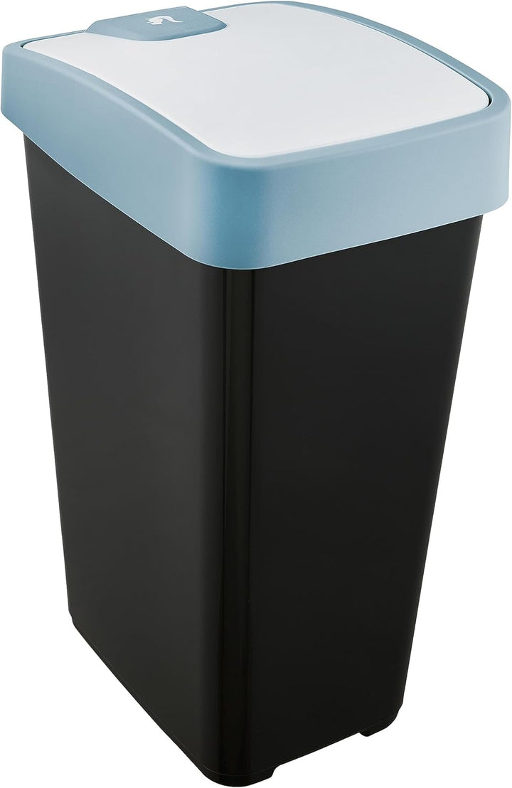keeeper Premium Abfallbehälter mit Flip-Deckel, Soft Touch, 45 l, Magne, Nordic Blue 45 L Nordic Blu