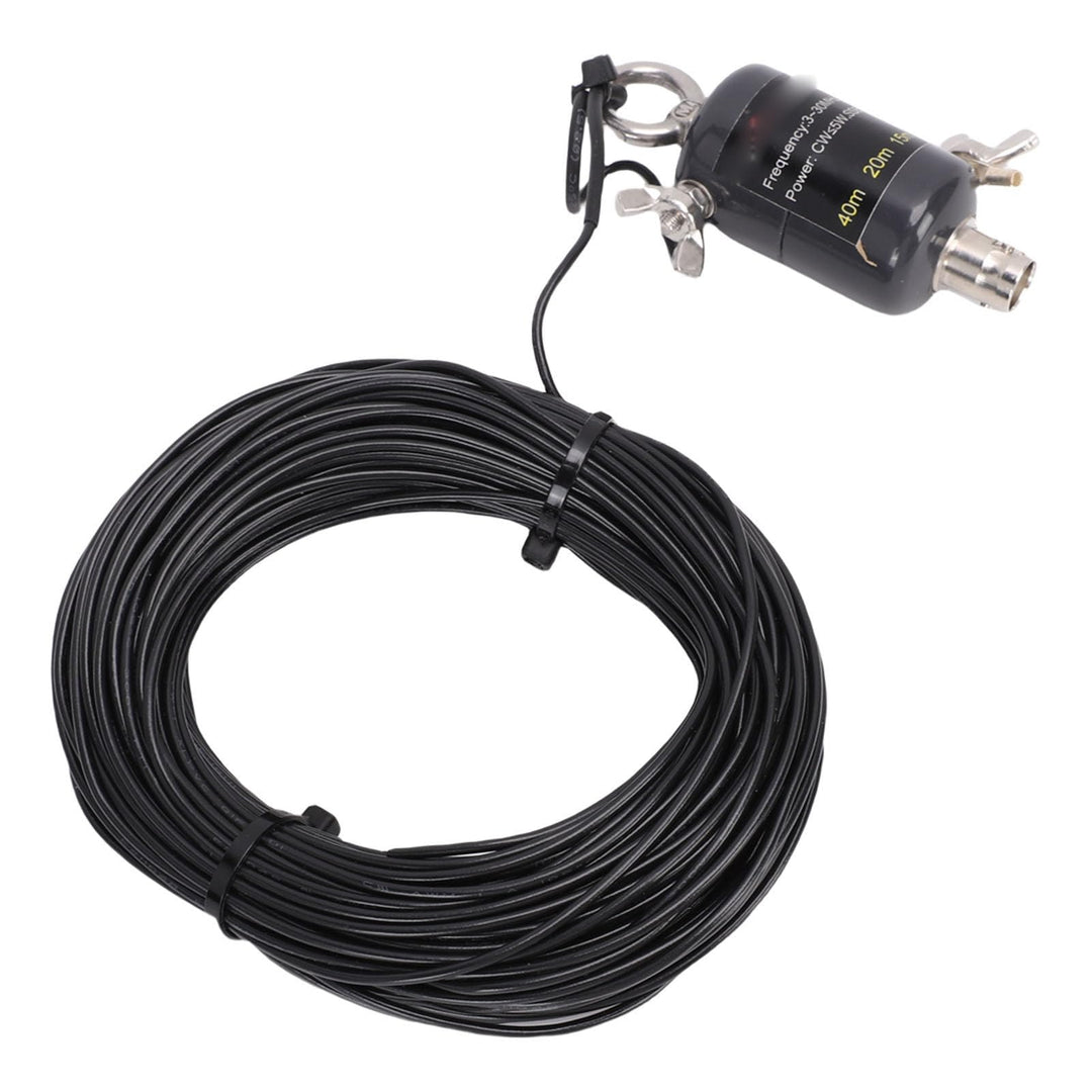 Fafeicy 3 Bis 30 MHz Kurzwellenantenne, Tragbare QRP-End-Fed-Halbwellenantenne mit Abstimmgerät für