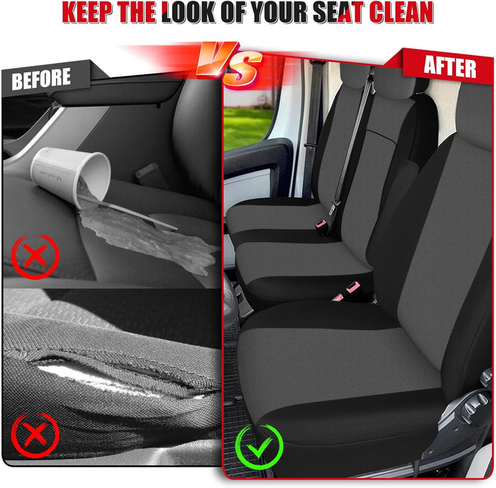 Sitzbezüge Auto für 2006-2025 FIAT Ducato Citroen Jumper- 2+1, Autositzbezüge Auto-Sitzschoner Schon