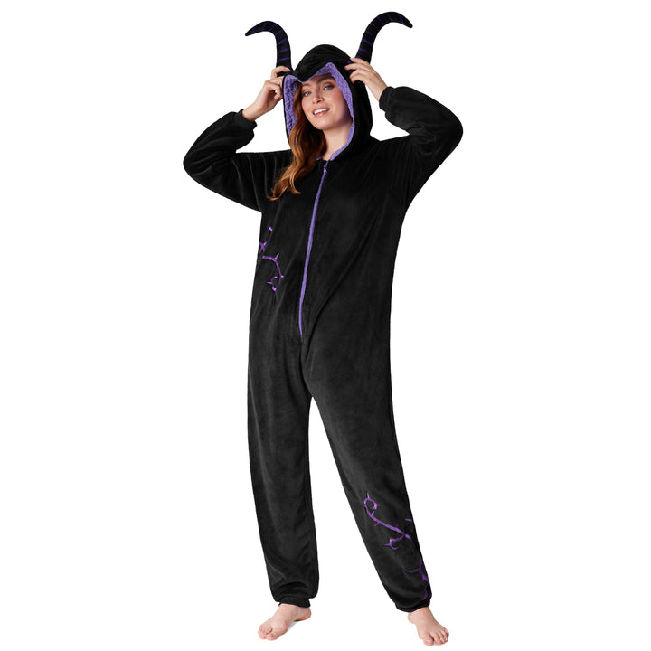 Disney Onesie Damen - Stitch Einteiler Pyjama - Eeyore, Minnie, Maleficent Schlafanzug Onesie - Grös