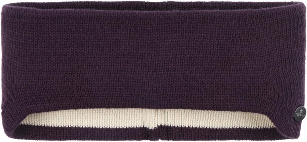 LIERYS Mono Classic Stirnband Damen/Herren (7,5 cm breit) - Made in Germany - Ohrenwärmer gefüttert