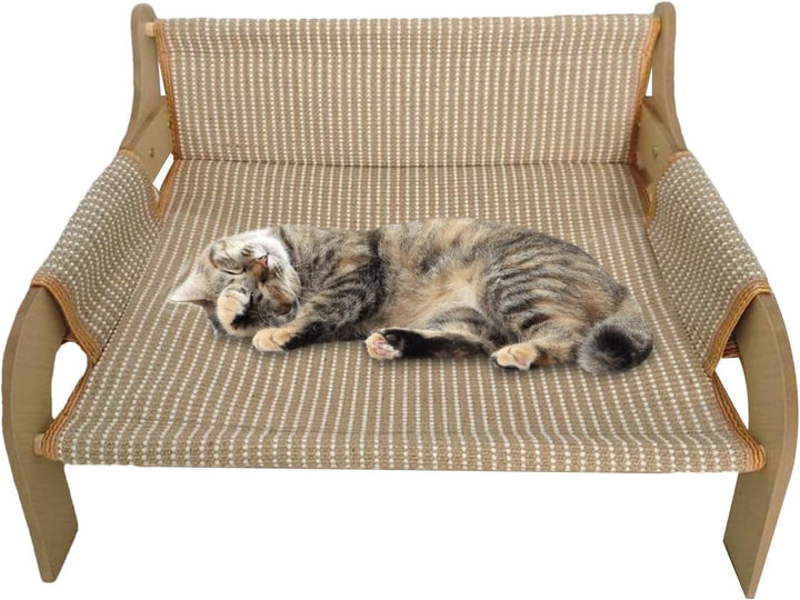 Katzenhängematte - Erhöhtes Haustiersofa Katzenliege,Atmungsaktiver Erhöhter Hundesofa Loungesessel