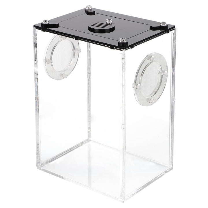Hemobllo Springspinne Terrarium Set Acryl- -Terrarium: Transparente Reptilienzucht Springspinnen-Zuc