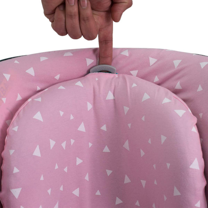 JYOKO Kids Bezug für Autositz kompatibel mit Cybex Aton Cloud- Q-M-2-4-5, aus Baumwolle (Aton Q, Pin