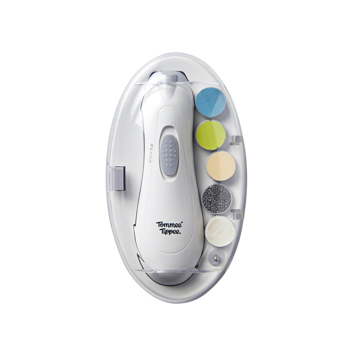 Tommee Tippee Elektrischer Baby-Nagelknipser und Kleinkind-Nagelknipser, Maniküre Set, mit LED-Licht