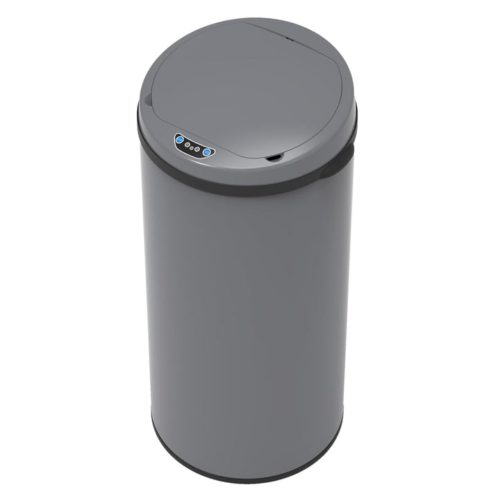 SVITA Sensor-Mülleimer 42L Stahl mit Sensor Elektrischer Abfalleimer Küche Automatik Mülleimer Grau