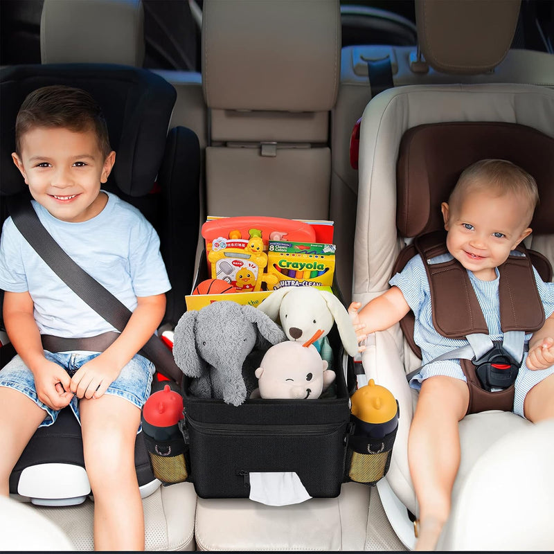 Auto Organizer für Vorne und Rücksitz, Beifahrersitz, Auto Organizer Kinder mit Mehrere Taschen Getr