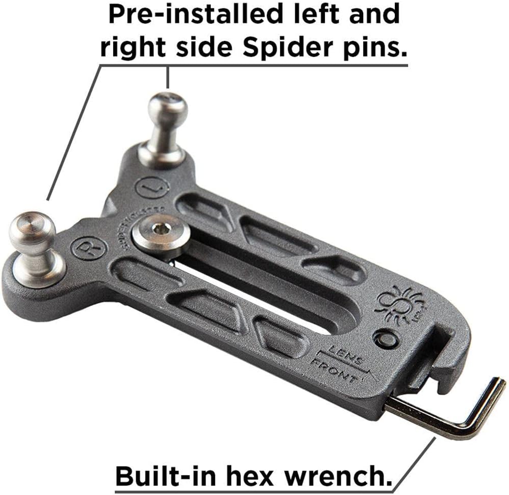 Spider Holster SpiderPro Lens Collar Plate V2 for Any Spider Camera Holster System with Left and Rig