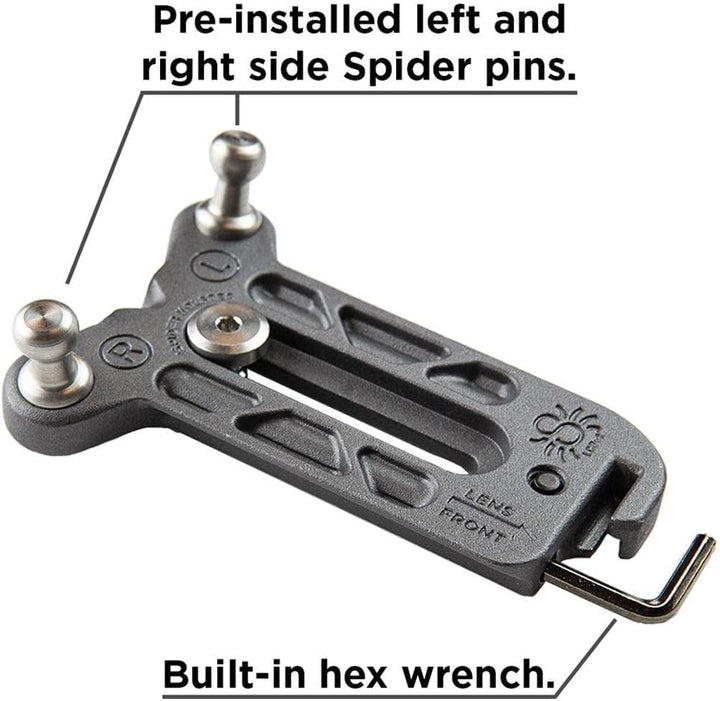 Spider Holster SpiderPro Lens Collar Plate V2 for Any Spider Camera Holster System with Left and Rig