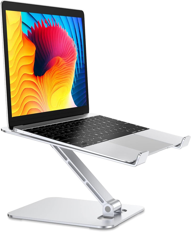 Glangeh Laptop Ständer Aluminium, Höhenverstellbar Laptop Stand aus Ergonomischer, Belüfteter Laptop