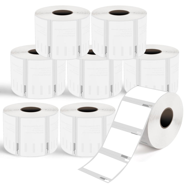 L LIKED 8 Rollen kompatibel mit Dymo 30334 2-1/4 Zoll x 1-1/4 Zoll (57 mm x 32 mm) Medium Mehrzweck/