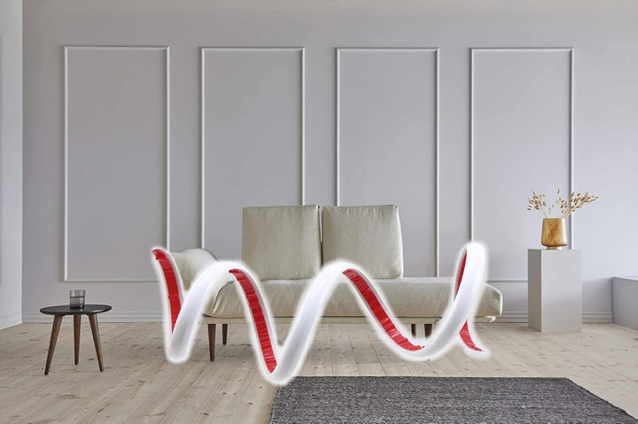 Flexible Zierleiste Selbstklebend | Weiss Deckenleisten für Boden, Aufkantung, Fliesenkante und Ecke