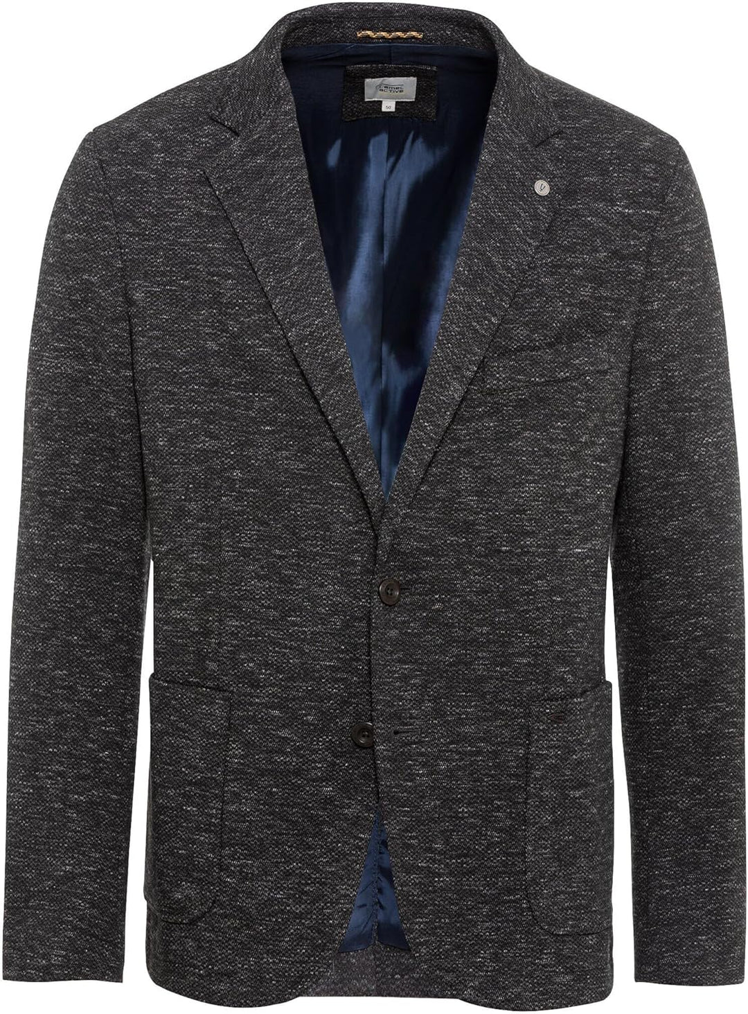 camel active Herren Casual Sakko aus einem Baumwolljersey 52 Anthrazit, 52 Anthrazit