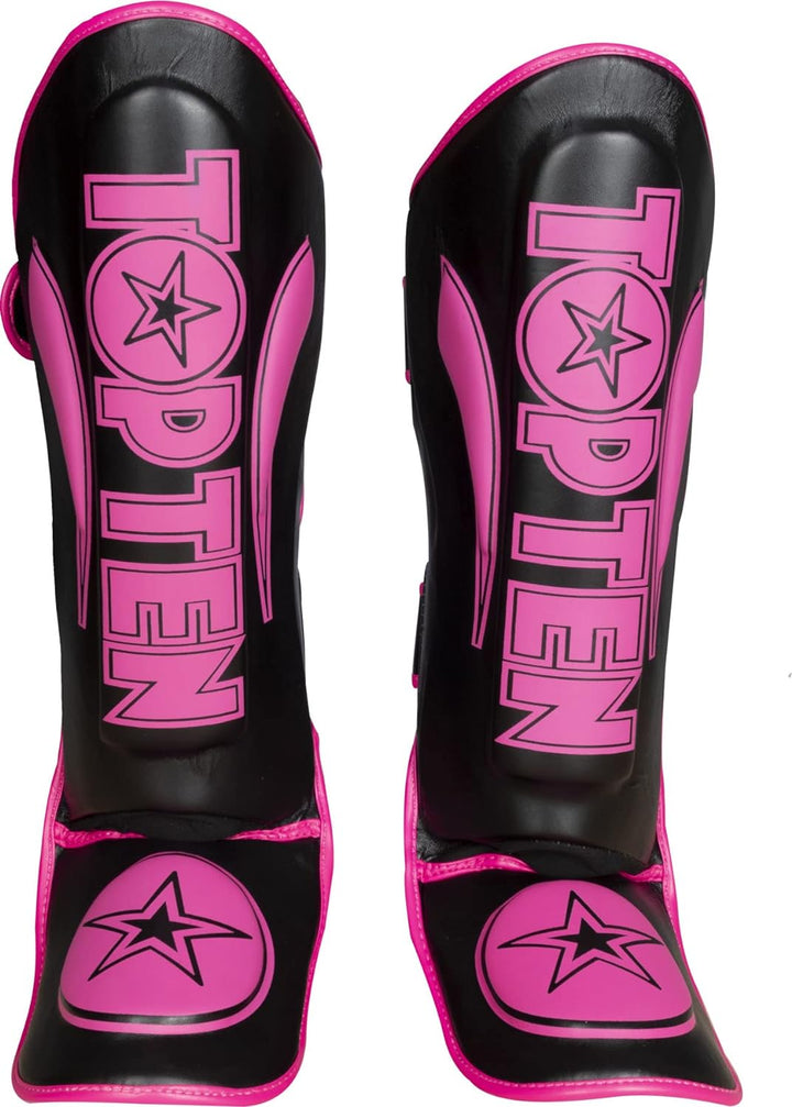 TopTen Schienbeinschutz „Star Light“ Schwarz - Pink XS, Schwarz - Pink XS