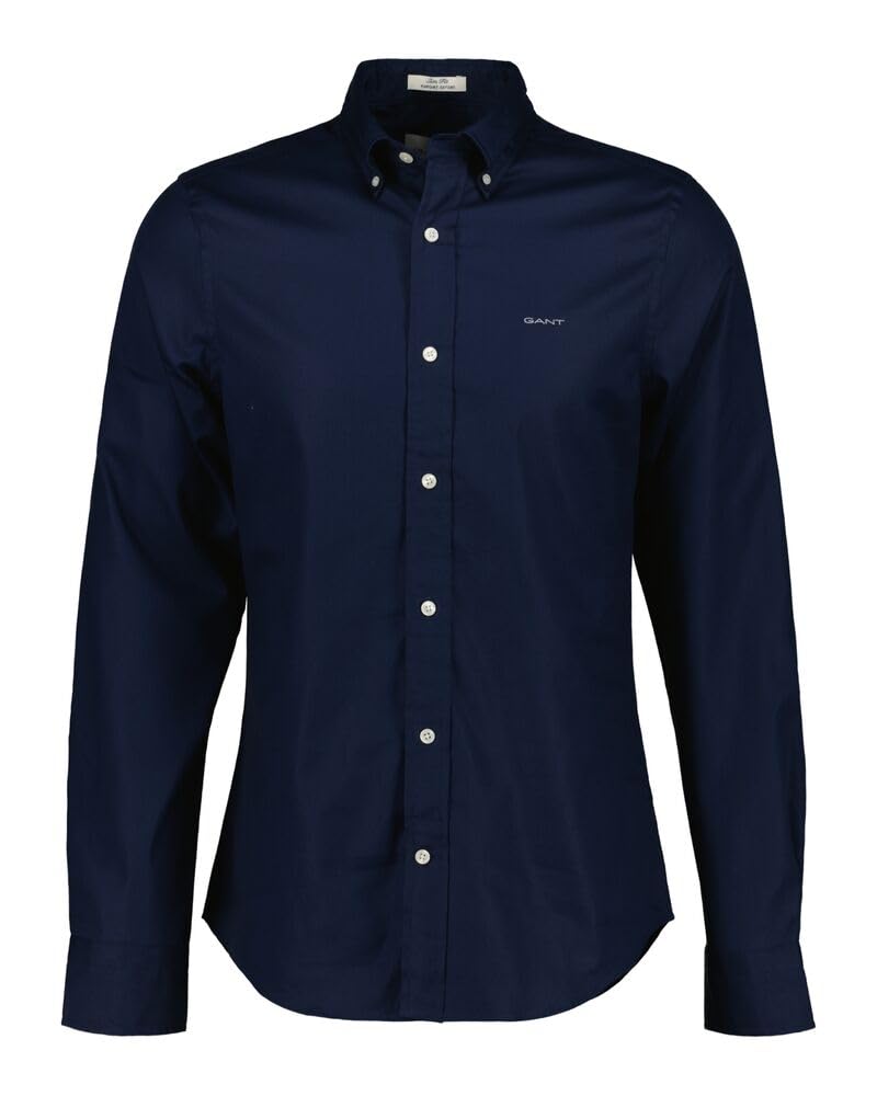 GANT Herren Slim Pinpoint Oxford Shirt Klassisches Hemd XL Marine, XL Marine