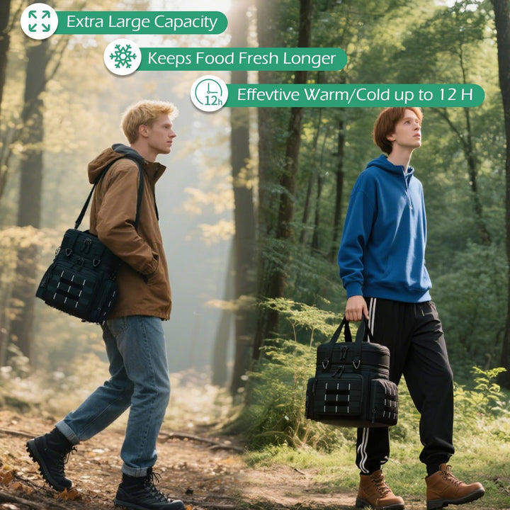 Kühltasche Picknicktasche erweiterbare Isoliertasche Lunchtasche Essen & Getränk Thermotasche für Sc