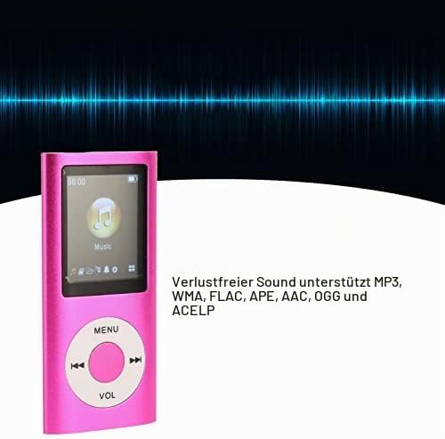 mp3 Player Kinder, 1,8 Zoll Player unterstützt Speicherkarte, ultradünner LCD MP3 Player mit Bluetoo