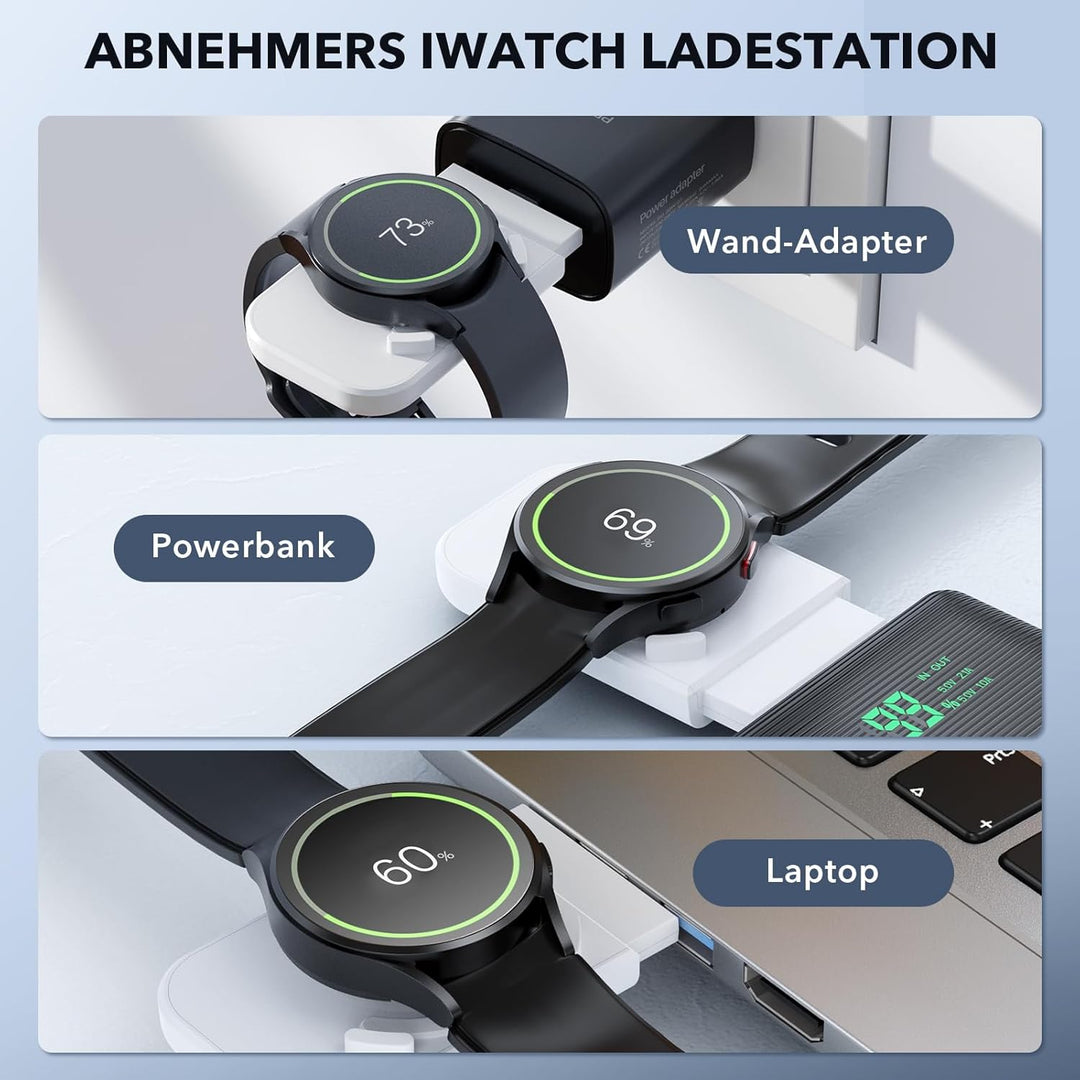LK Induktive Ladestation für Samsung 3 in 1 Ladestation Kompatibel für Galaxy Watch 8/7/6/5/5 Pro/4