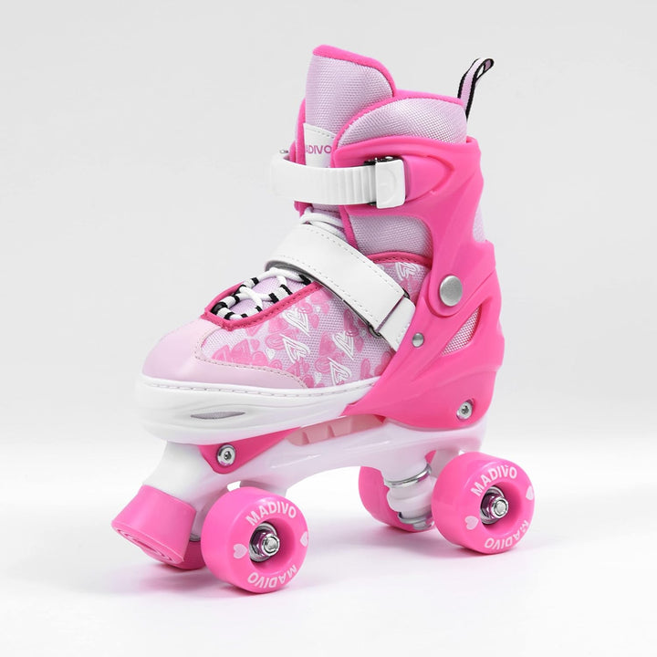 MADIVO Tropic Kinder Rollschuhe VERSTELLBAR | Ideal für Mädchen und Damen | Grössenverstellbare Roll