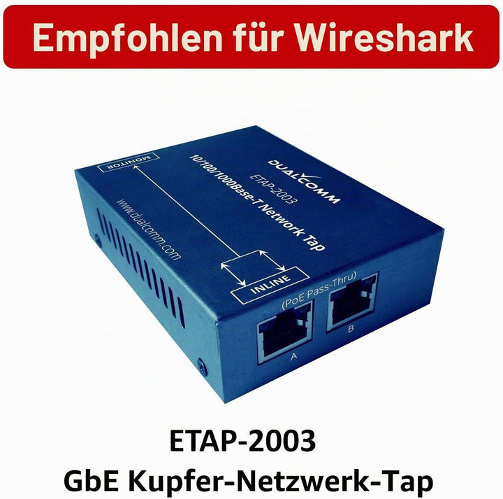 Dualcomm 10/100/1000Base-T Gigabit Ethernet Network TAP