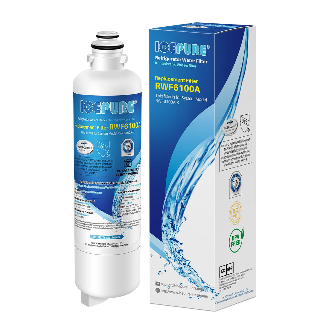 ICEPURE Kühlschrank-Wasserfilter Ersatz für Bosch Ultra Clarity Pro BORPLFTR50, BORPLFTR55, 12033030