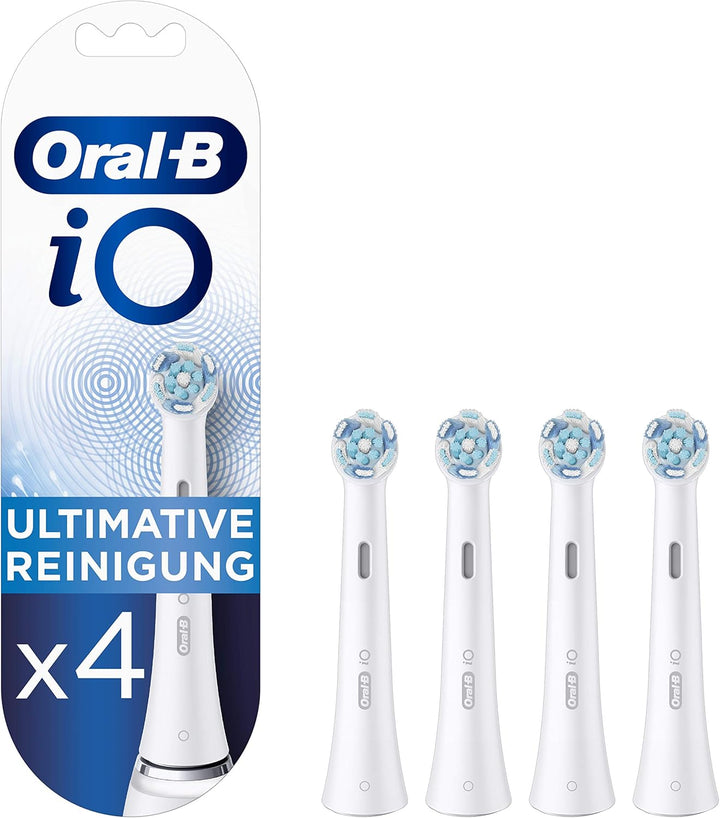 Oral-B iO Ultimative Reinigung Aufsteckbürsten für elektrische Zahnbürste, 4 Stück, ultimative Zahnr