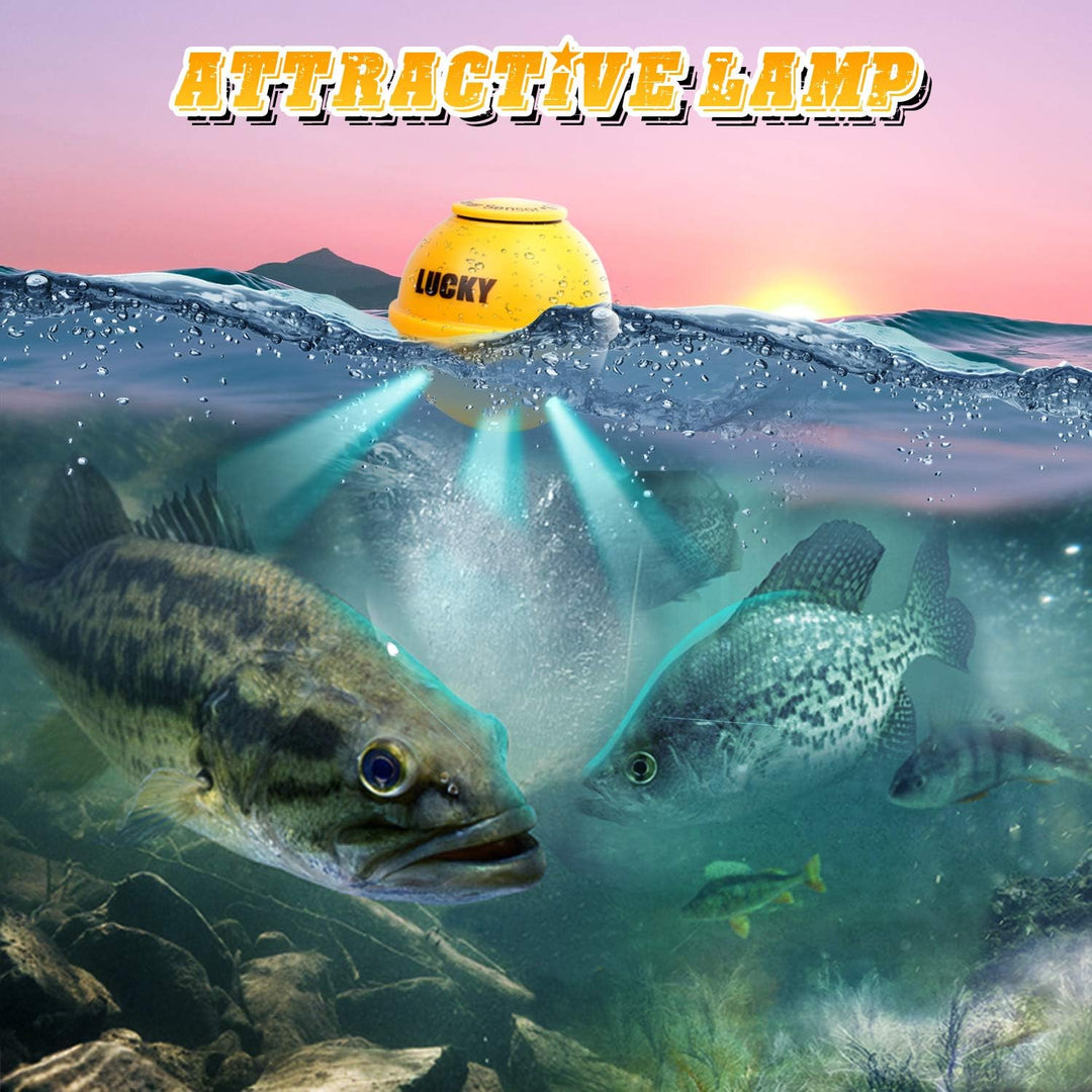 LUCKY Tragbarer Sonar Fischfinder Bootstiefe Fischen Fischfinder Wasserdichter Handheld Kabellos Ang