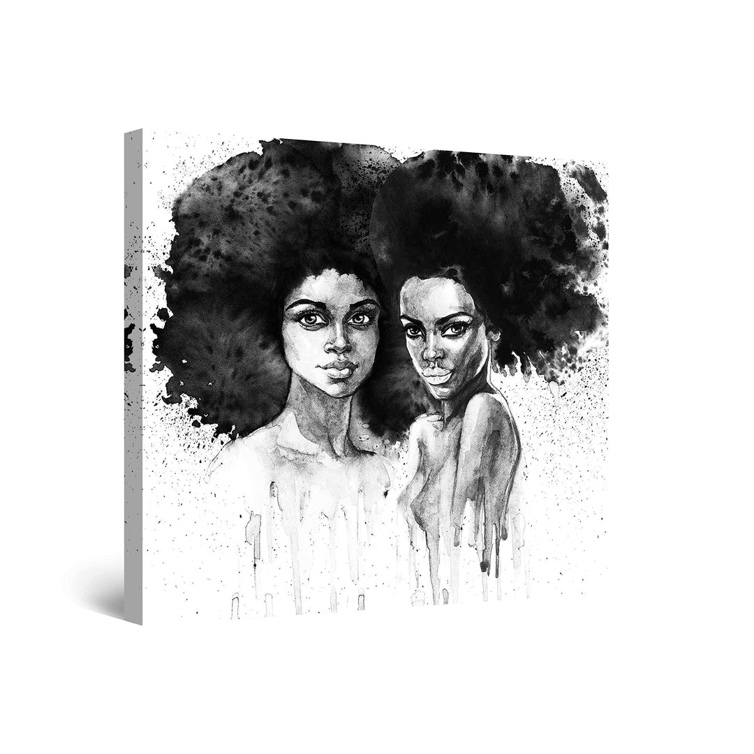 Startonight Bilder Schwarze und Weisse Afrikanische Frauen - Leinwandbilder Moderne Kunst - Abstrakt