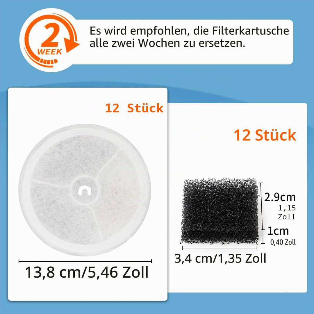 Wasserspender für Katzen und Hunde, kompatibel mit PETKIT Ever Weet 2S/3/3 Pro/Solo/Solo SE, mit Fil